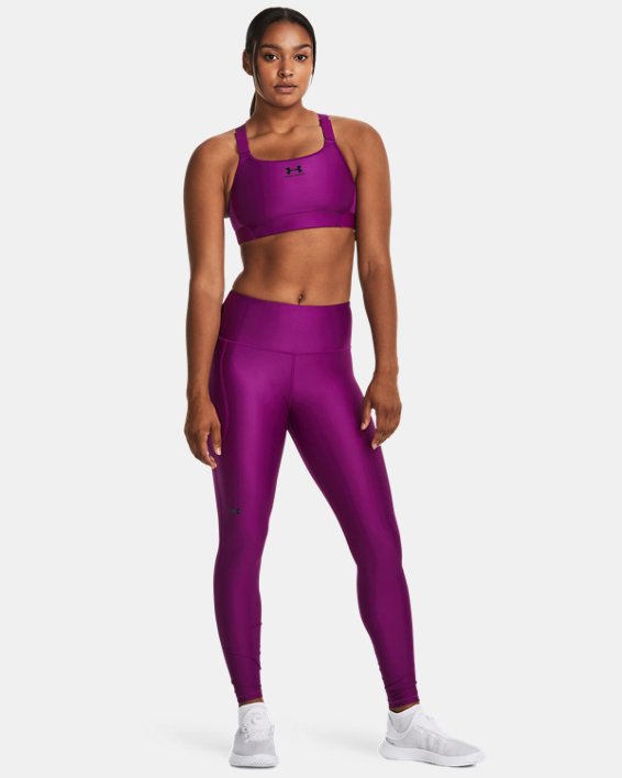 Leggings HeatGear® No-Slip Waistband Full-Length para mujer, Purple, pdpMainDesktop image number 2